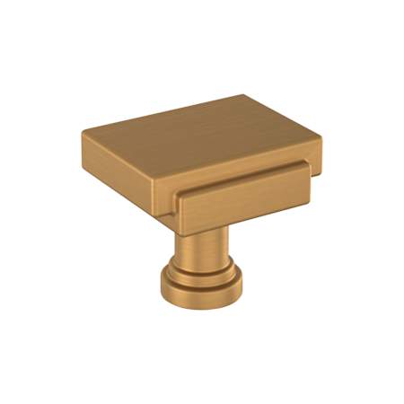 Signature Hardware Gilderoy 1-1/4 Inch Rectangular Cabinet Knob Brushed Gold