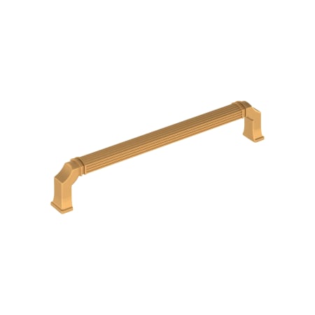 Signature Hardware Inigo 7-9/16 Inch Center to Center Handle Cabinet Pull Brushed Gold