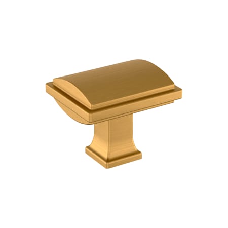 Signature Hardware Inigo 1-1/16 Inch Rectangular Cabinet Knob Brushed Gold