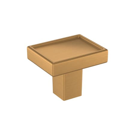 Signature Hardware Matilde 1 Inch Rectangular Cabinet Knob Brushed Gold