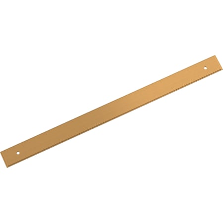 Signature Hardware 12-5/8 Inch Center to Center Cabinet Pull Backplate Brushed Gold