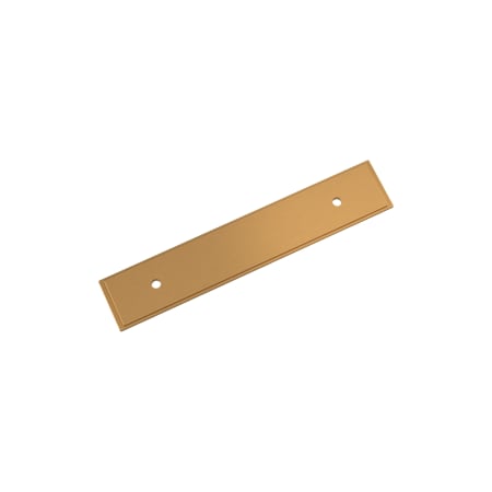 Signature Hardware 3-3/4 Inch Center to Center Cabinet Pull Backplate Brushed Gold