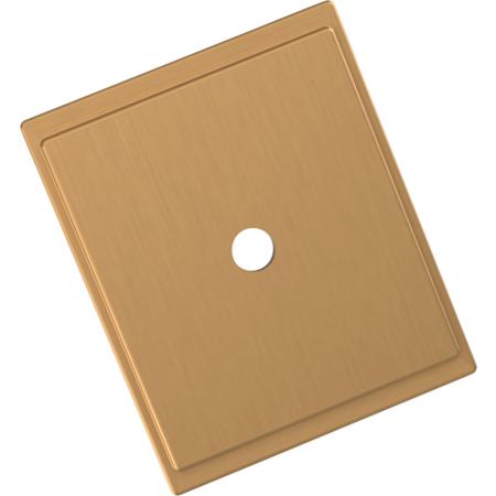 Signature Hardware 1-3/8 Inch Cabinet Knob Backplate Brushed Gold