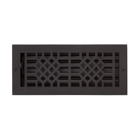Signature Hardware Antique 4" x 14" Cast Iron Wall Register (15-3/4" x 5" Overall) Black Powder Coat