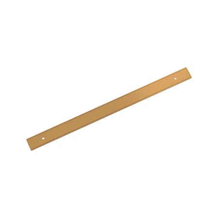 Signature Hardware 12-5/8 Inch Center to Center Cabinet Pull Backplate Brushed Gold