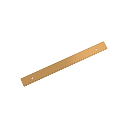 Signature Hardware 8-13/16 Inch Center to Center Cabinet Pull Backplate Brushed Gold