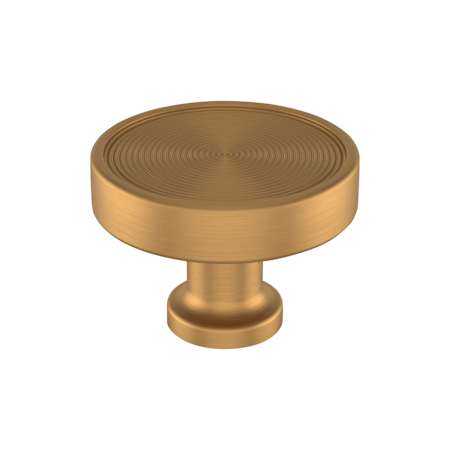 Signature Hardware Orwell 1-3/4 Inch Mushroom Cabinet Knob Brushed Gold