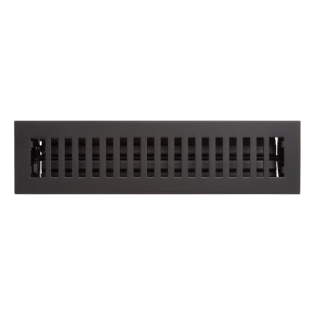 Signature Hardware Modern Steel Floor/Wall Register - 2-1/4" x 10" Matte Black