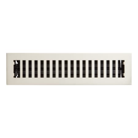 Signature Hardware Modern Steel Floor/Wall Register - 2-1/4" x 12" Brushed Nickel