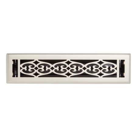 Signature Hardware Old Victorian Steel Floor/Wall Register - 2-1/4"x12" Brushed Nickel