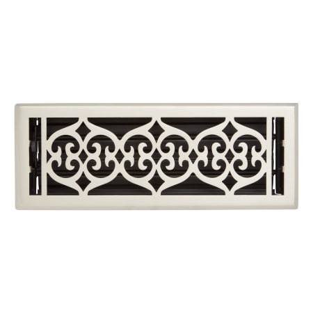 Signature Hardware Old Victorian Steel Floor/Wall Register - 4" x 10" Brushed Nickel