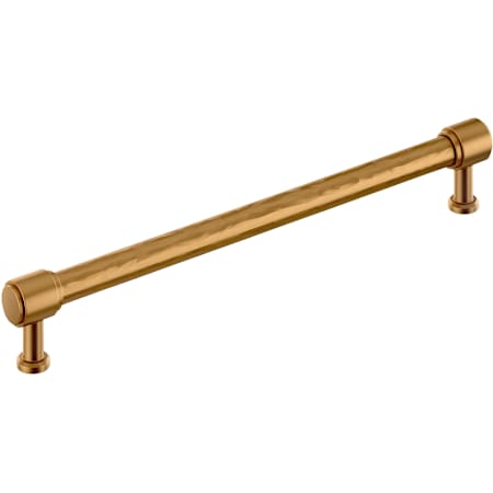 Signature Hardware Lazzara 10-1/16 Inch Center to Center Hammered Bar Cabinet Pull Brushed Gold