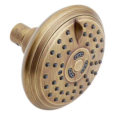 Signature Hardware FundamentALL 4-1/2" Round Multifunction 1.75 GPM Shower Head Aged Brass