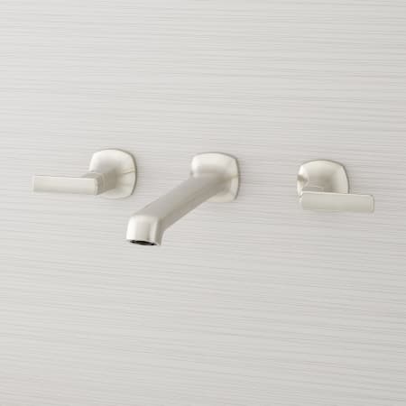 Signature Hardware Sefina Wall Mounted Tub Filler Faucet - Valve Included Brushed Nickel