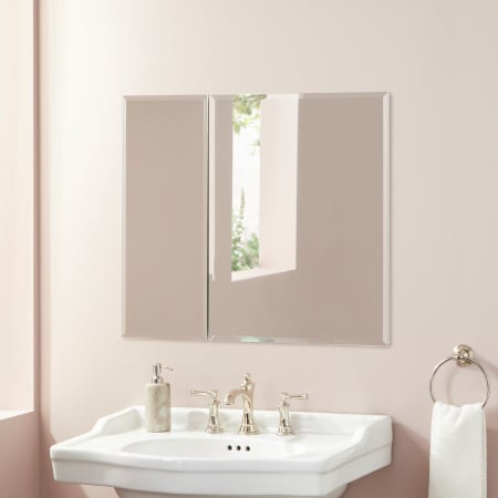 Signature Hardware Alastor 30" x 26" Frameless Double Door Medicine Cabinet N/A