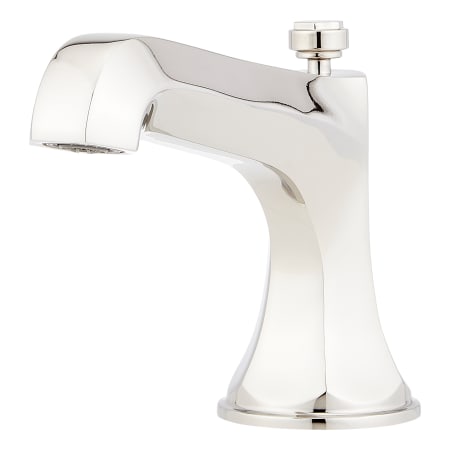 Signature Hardware Elita Widespread Faucet - Less Handles Polished Nickel