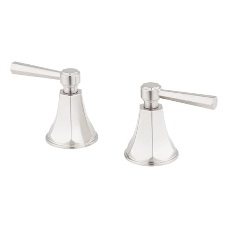 Signature Hardware Lever Handles for Elita Widespread Faucet Brushed Nickel