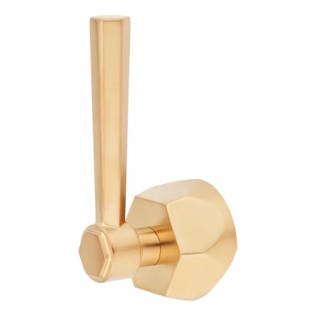 Signature Hardware Lever Handles for Elita Freestanding Tub Faucet Brushed Gold
