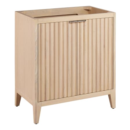 Signature Hardware Bayliss 30" Single Vanity Cabinet Only with Mindi Cabinet - Less Vanity Top Stoneware White