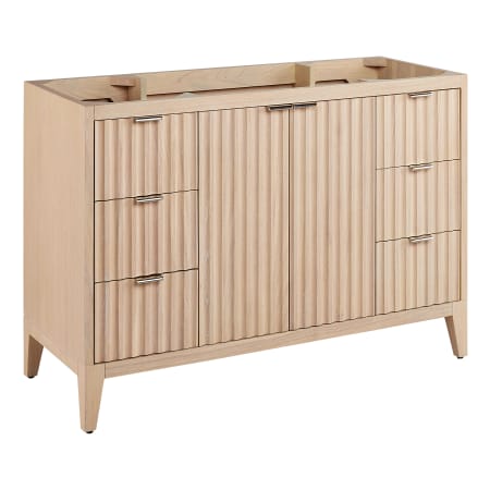 Signature Hardware Bayliss 48" Single Vanity Cabinet Only with Mindi Cabinet - Less Vanity Top Stoneware White