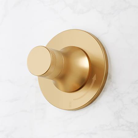 Signature Hardware Lentz Single Handle Volume Control Valve Trim Brushed Gold