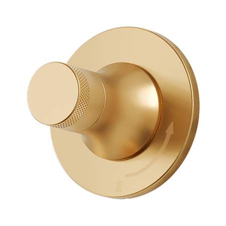 Signature Hardware Lentz Single Handle Volume Control Valve Trim - Less Valve Brushed Gold