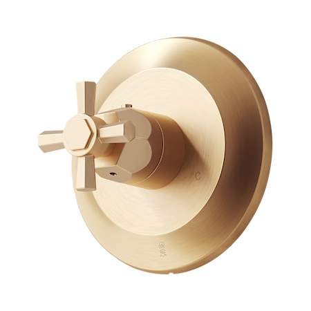 Signature Hardware Cross Handle for Elita Thermostatic Valve Trim Brushed Gold