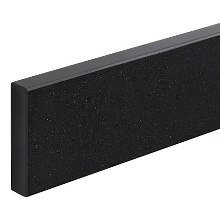 Signature Hardware 31" 2 CM Quartz Vanity Backsplash Carbon Black