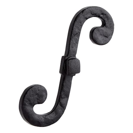 Signature Hardware Scroll 5" Hand-Forged Iron Shutter Dog Black Powder Coat