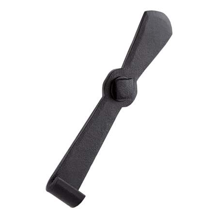 Signature Hardware Rhinebeck 6" Hand-Forged Iron Shutter Dog Black Powder Coat