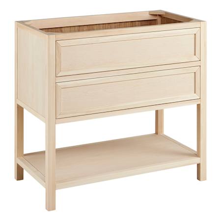 Signature Hardware Robertson 36" Freestanding Poplar Single Basin Vanity Cabinet - Cabinet Only - Less Vanity Top Unfinished