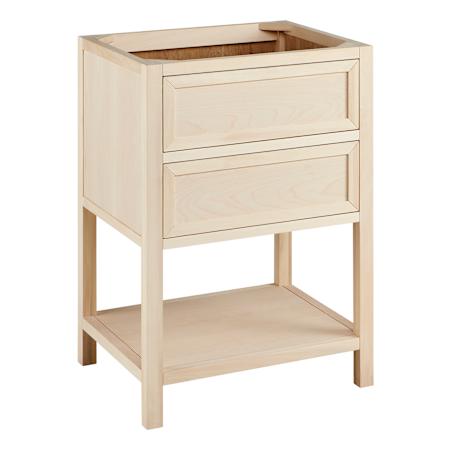 Signature Hardware Robertson 24" Freestanding Poplar Single Basin Vanity Cabinet - Cabinet Only - Less Vanity Top Unfinished