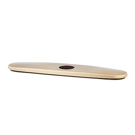 Signature Hardware Beasley Deck Plate for Single-Hole Kitchen Faucet Aged Brass