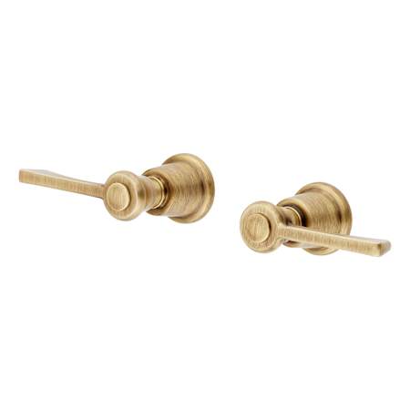 Signature Hardware Marceau Lever Handle for Freestanding Tub Faucet Aged Brass