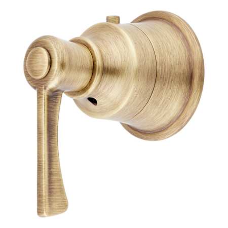 Signature Hardware Lever Handle for Marceau Thermostatic Shower Valve Trim Aged Brass