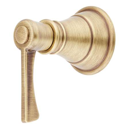Signature Hardware Lever Handle for Marceau Diverter and Volume Control Trim Aged Brass