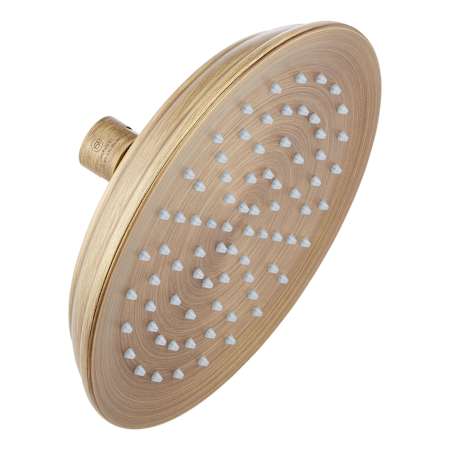 Signature Hardware 7" Round 1.75 GPM Single Function Shower Head Aged Brass