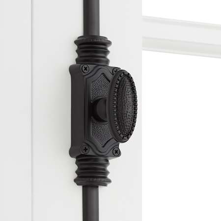 Signature Hardware Aldemer 108 Inch Tall Door Cremone Security Bolt Matte Black