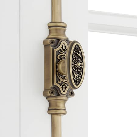 Signature Hardware Helmina 24 Inch Tall Cabinet Cremone Security Bolt Antique Brass