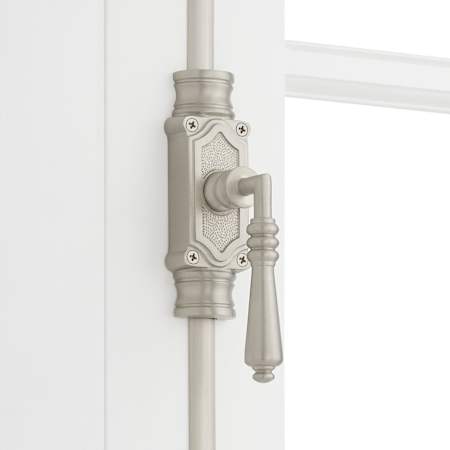 Signature Hardware Romlain 108 Inch Tall Door Cremone Security Bolt Brushed Nickel