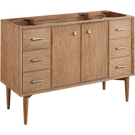 Signature Hardware Wendolyn 48" Freestanding Teak Single Basin Vanity Cabinet - Cabinet Only - Less Vanity Top Washed Teak