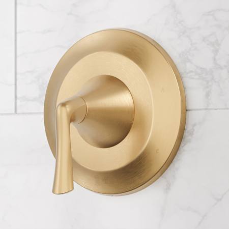 Signature Hardware Provincetown Trim and Pressure Balance Shower Valve Brushed Gold