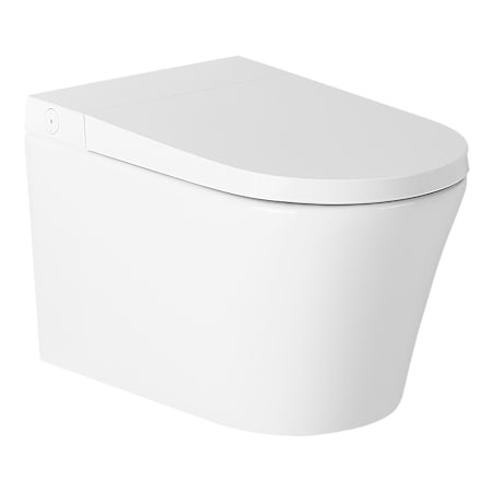 Signature Hardware Glinda 1.28 GPF Dual Flush Wall Mounted One Piece Elongated Smart Toilet - Bowl Only White