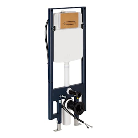 Signature Hardware Concealed In-Wall Tank Carrier for Glinda Wall Mount Smart Toilet Brushed Gold