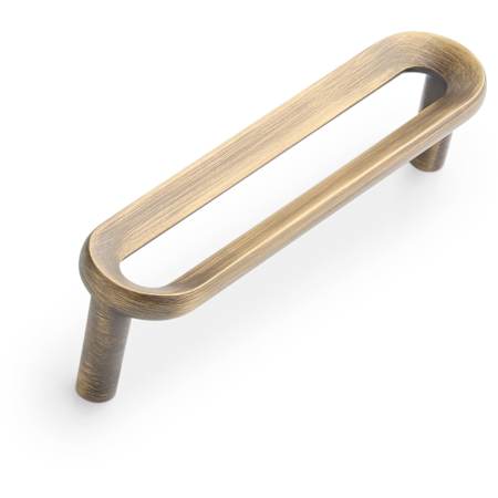 Signature Hardware Koy 3-3/4 Inch Center to Center Handle Cabinet Pull Antique Brass