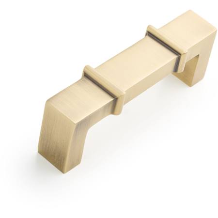 Signature Hardware Marta Brass 3 Inch Center to Center Handle Cabinet Pull Antique Brass