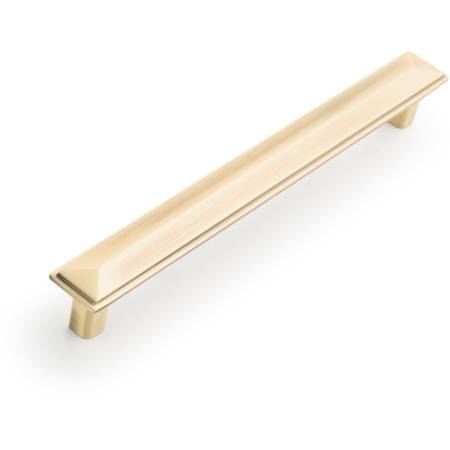Signature Hardware Bresnick Brass 8-13/16 Inch Center to Center Bar Cabinet Pull Antique Brass