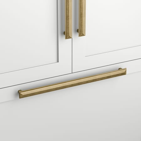 Signature Hardware Bresnick Brass 12 Inch Center to Center Appliance Pull Antique Brass