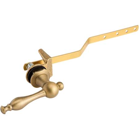 Signature Hardware Traditional Toilet Flush Handle Aged Brass