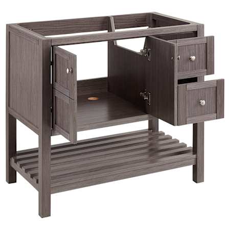 Signature Hardware-941120-R-Opened Vanity Base Only at Angle